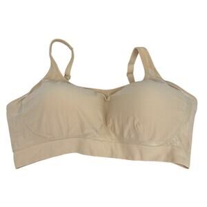 Underoutfit Comfort Shaping Bra Size 4XL Sand with Adjustable Straps Wire Freeb